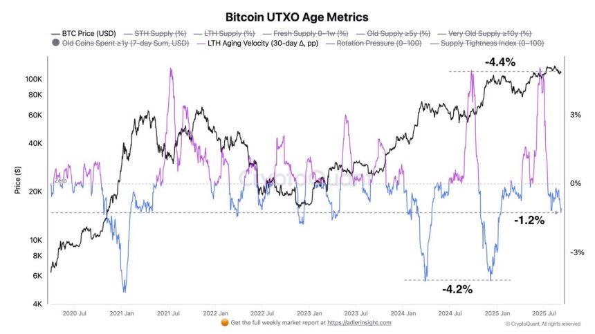 Bitcoin UTXO Age Metrics | Source: Axel Adler