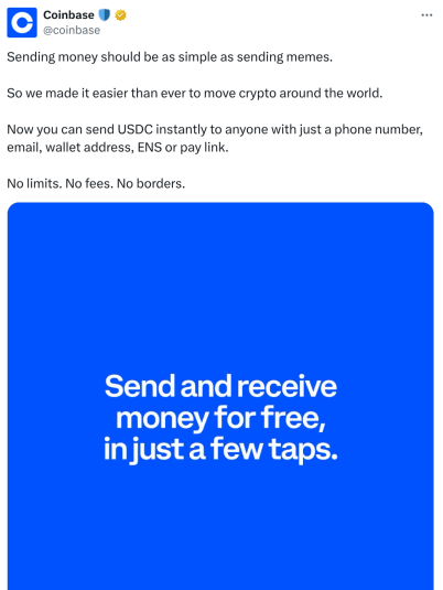 Coinbase X announcement